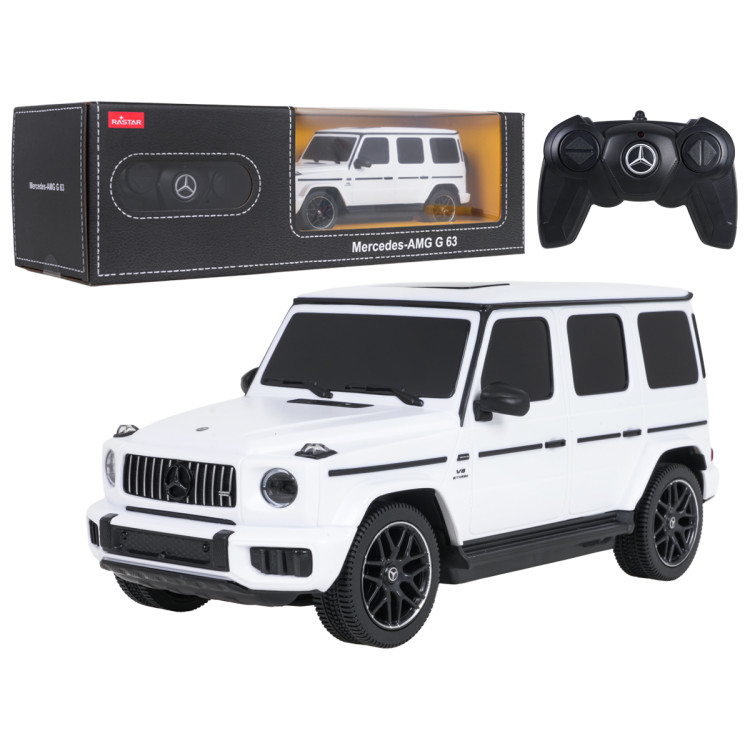 Auto na diaľkové ovládanie 1:24 Mercedes AMG G63 biele RASTAR